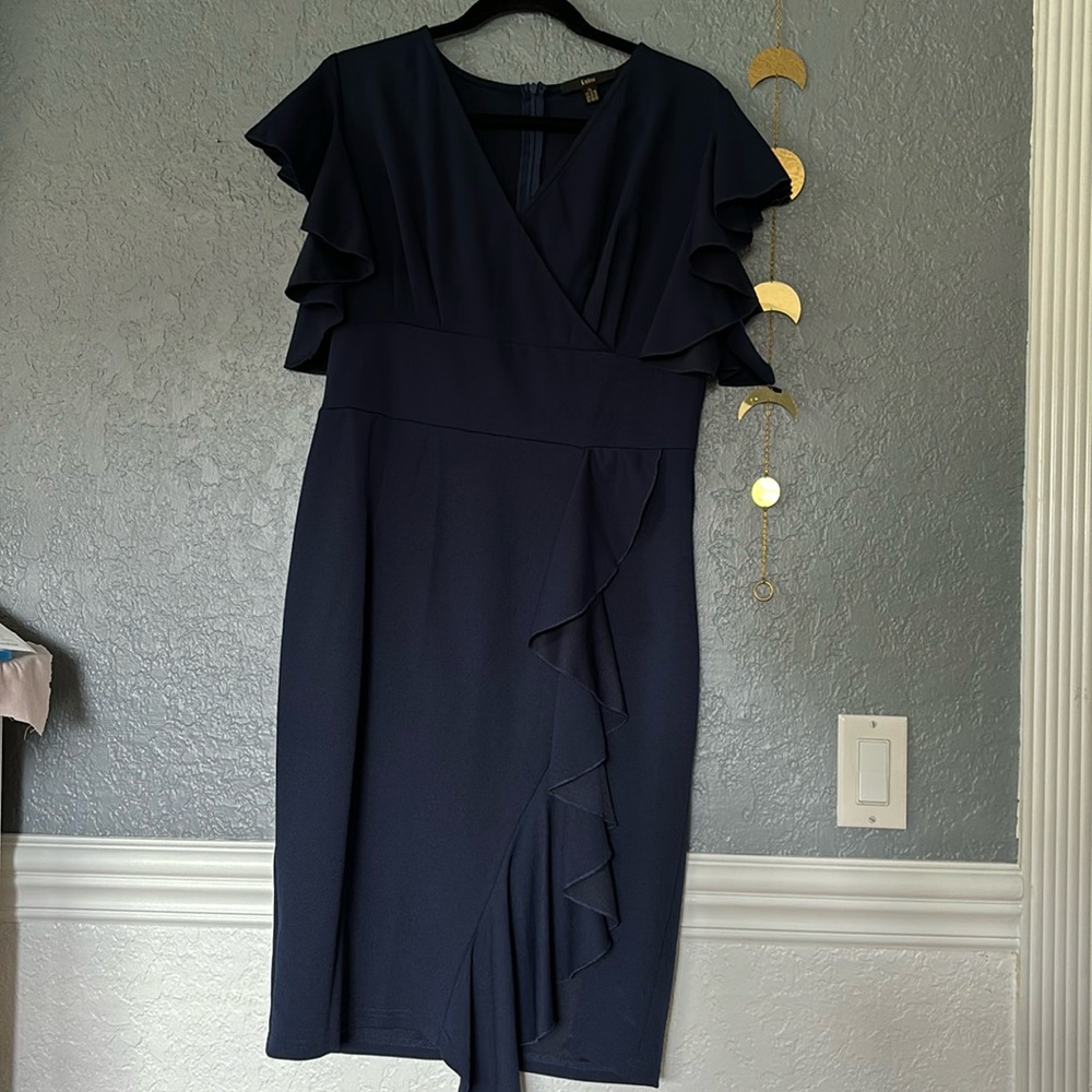 LEAVES TODAY-MAKE OFFER: Amazon Navy Blue Dress